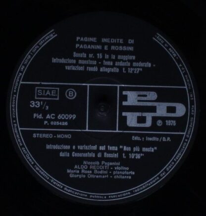 PDU Pld AC 60099 - Pagine Inedite di Paganini E Rossini - Image 4