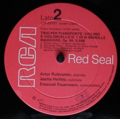 RCA Red Seal LM 20151 - Brahms: Trio per Pianoforte, Violino e V - Image 4