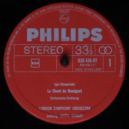 Philips 838 436 AY - Le Chant Du Rossignol/ Scherzo A La Russe/ - Image 3