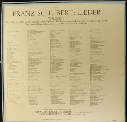Deutsche Grammophon 643 547/58 - Lieder Volume 1 - Image 4