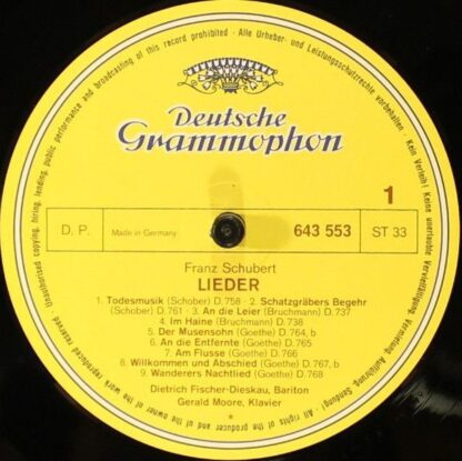 Deutsche Grammophon 643 547/58 - Lieder Volume 1 - Image 8