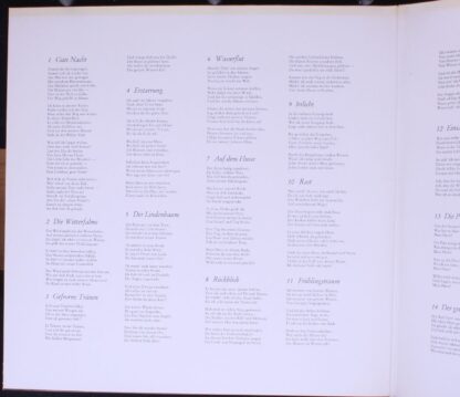 Preiser Records SPR 3317 / 18 - Winterreise / Heine-Lieder Aus,, - Image 3