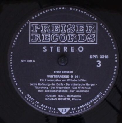 Preiser Records SPR 3317 / 18 - Winterreise / Heine-Lieder Aus,, - Image 6