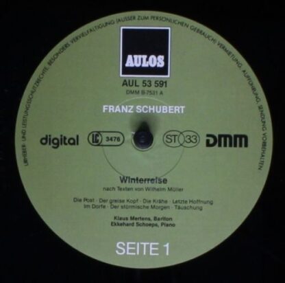 AULOS AUL 53590/91 - Franz Schubert: Winterreise (=Winter Journe - Image 6