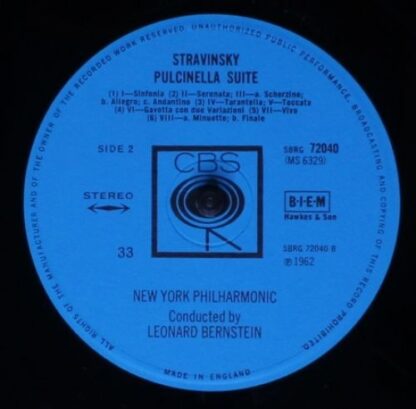 Columbia Masterworks SBRG 72040 (MS 6329) - Pulcinella Suite - C - Image 4