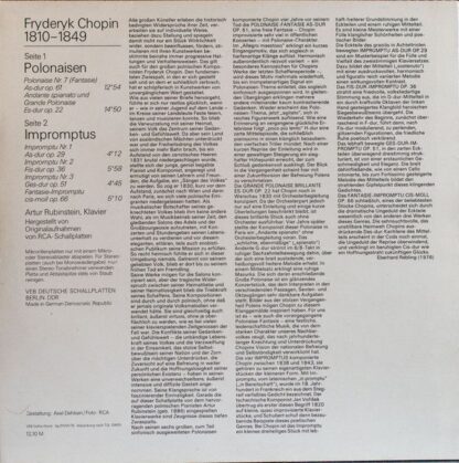 Eterna 8 26 818 - Polonaise Op. 61, 22 / Impromptus Op. 29, 36, - Image 2