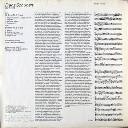 Eterna 8 26 288 - Sinfonie Nr. 3 D-dur / Sinfonie Nr. 5 B-dur - Image 2