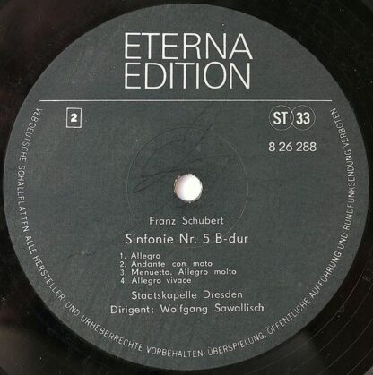 Eterna 8 26 288 - Sinfonie Nr. 3 D-dur / Sinfonie Nr. 5 B-dur - Image 4