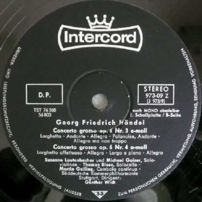 Intercord 973-09 Z - Concerti Grossi Op. 6 Gesamtausgabe Nr. 1-1 - Image 3