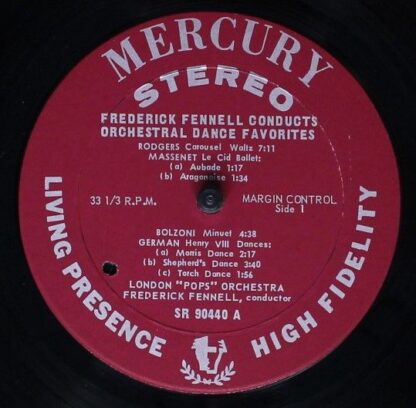 Mercury SR 90440 - Carousel Waltz And Other Orchestral Dance Fav - Image 3