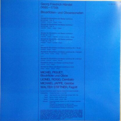 EMI C163-29031/2X - Georg Friedrich Händel - Blockflöten- Und Ob - Image 14