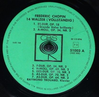 CBS 51003 (XOC 803) - 14 Walzer (Vollständig) - Image 3
