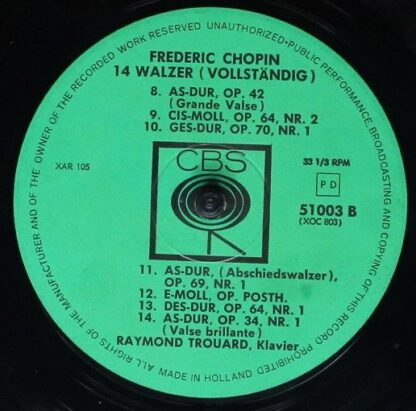 CBS 51003 (XOC 803) - 14 Walzer (Vollständig) - Image 4