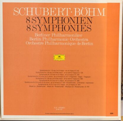 Deutsche Grammophon 2740 127 - 8 Symphonien - Image 2