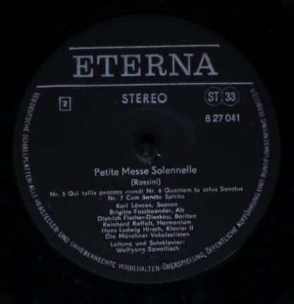 Eterna 8 27 041-042 - Petite Messe Solennelle - Für Vier Solosti - Image 6