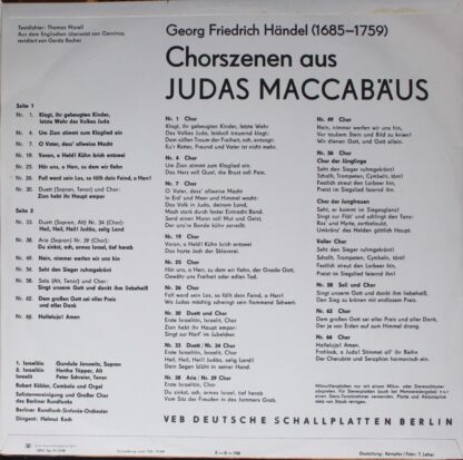 Eterna 8 20 822 - Chorszenen Aus Judas Maccabäus - Image 2