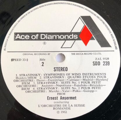Ace Of Diamonds SDD 239 - Symphony In C Major / Symphonies Of Wi - Image 4
