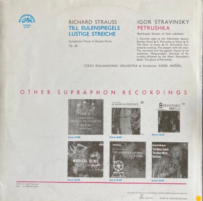 Supraphon SUA ST 50 467 - Till Eulenspiegel / Petrushka - Image 3