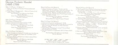Argo D242 D3 - Music For The Royal Fireworks - Water Music - Con - Image 4