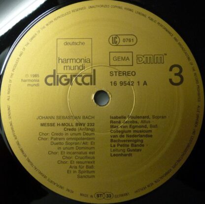 Deutsche Harmonia Mundi 1C 157 16 9541 3 - Messe H-Moll / Mass B - Image 10