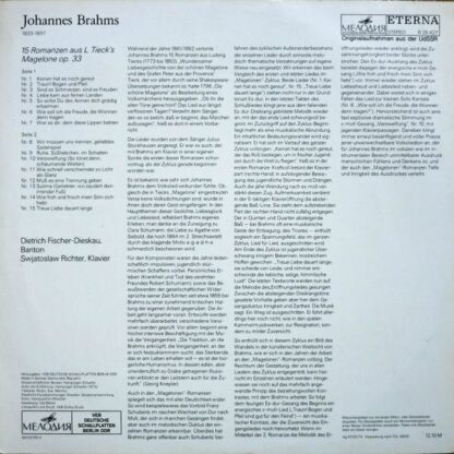 Eterna 8 26 427 - Die Schöne Magelone 15 Romanzen - Image 2