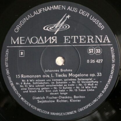 Eterna 8 26 427 - Die Schöne Magelone 15 Romanzen - Image 4
