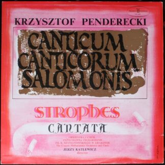 Polskie Nagrania Muza SX 1151 - Canticum Canticorum Salomonis /