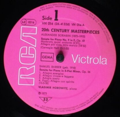 RCA 2641336 AF - 20th Century Masterpieces (Vladimir Horowitz Co - Image 3