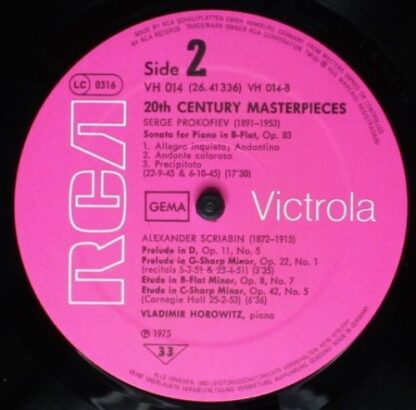 RCA 2641336 AF - 20th Century Masterpieces (Vladimir Horowitz Co - Image 4