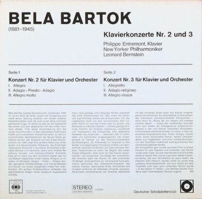 CBS J 213/O - Klavierkonzert Nr. 2 Und 3 - Image 2