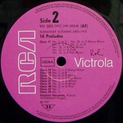 RCA VH 005 - Scriabin - Image 4