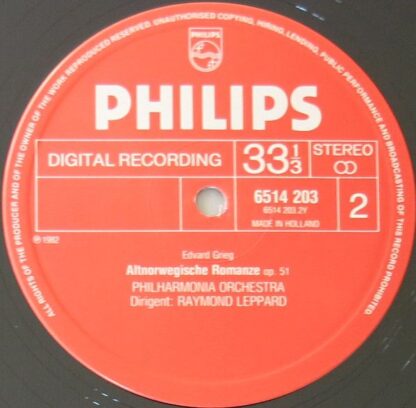 Philips 6514 203 - 4 Symphonic Dances Op. 64 / Old Norwegian Rom - Image 4