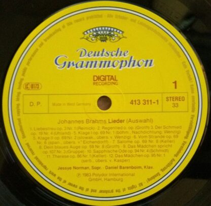 Deutsche Grammophon 413 311 - 1 - Lieder - Image 3