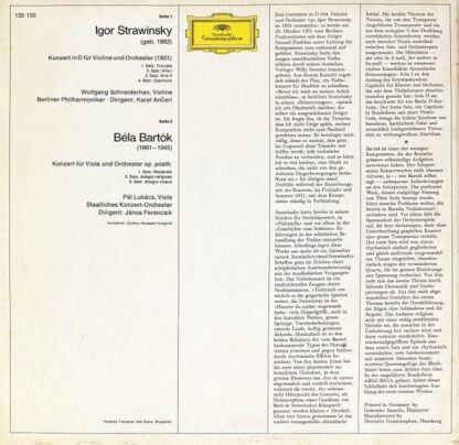 Deutsche Grammophon 135 155 - Violinkonzert / Violakonzert - Image 2