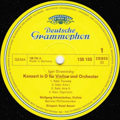 Deutsche Grammophon 135 155 - Violinkonzert / Violakonzert - Image 3