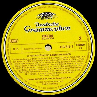 Deutsche Grammophon 413 311 - 1 - Lieder - Image 4