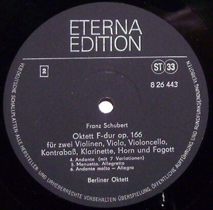 Eterna 8 26 443 - Oktett F-dur Op. 166 - Image 3