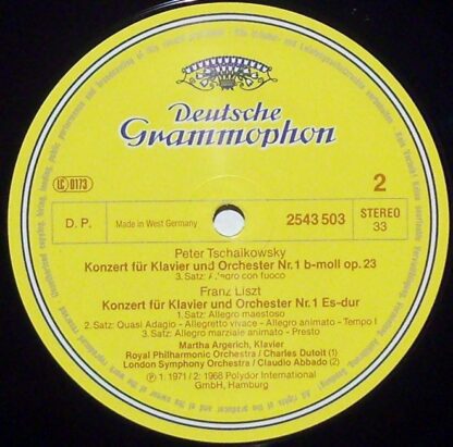 Deutsche Grammophon 2543 503 - Klavierkonzert • Piano Concerto N - Image 4