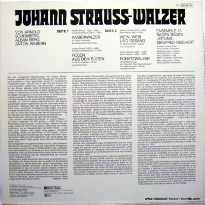 Deutsche Harmonia Mundi 1C 065-99 731 - Johann Strauß-Walzer - Image 2