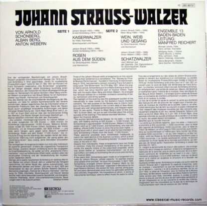 Deutsche Harmonia Mundi 1C 065-99 731 - Johann Strauß-Walzer - Image 3