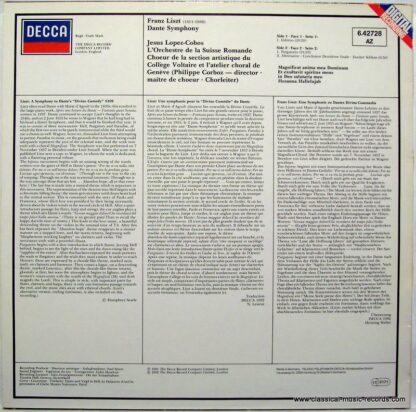 DECCA 6.42728 AZ - Dante Symphony - Image 2
