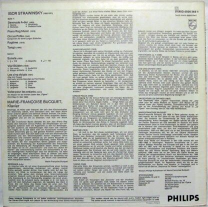 Philips 6500 385 - Serenade A-Dur / Piano Rag Music / Circus Pol - Image 2