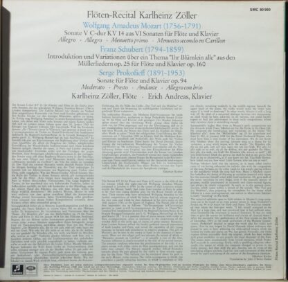 Columbia SMC 80 980 - Mozart, Prokofieff, Schubert: Werke Für Fl - Image 2