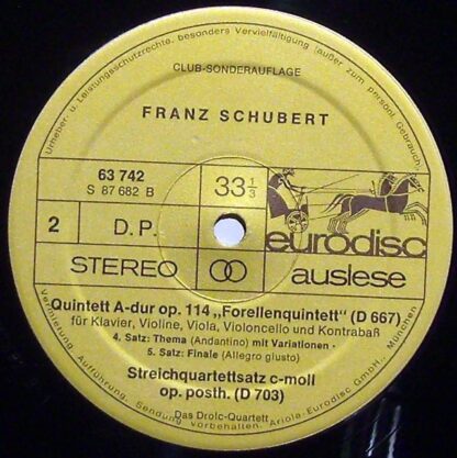 Eurodisc Auslese 63 742 - Forellenquintett - Image 3