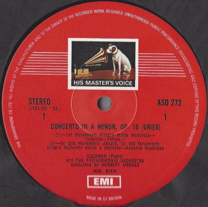 EMI ASD 272 - Piano Concertos - Image 3