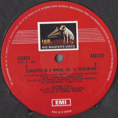 EMI ASD 272 - Piano Concertos - Image 4