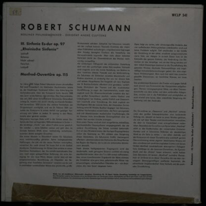 Electrola Gesellschaft m.b.H. WCLP 541 - Manfred-Ouvertüre Op. 1 - Image 2