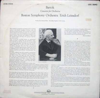 RCA Victor Red Seal LSC-2643 - Concerto For Orchestra - Image 2