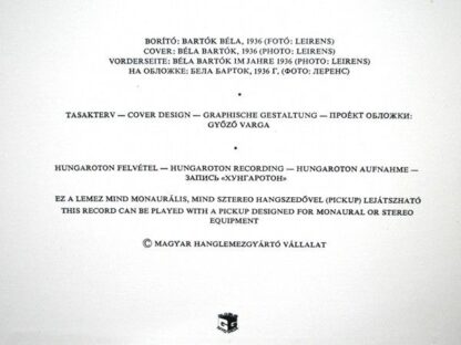 Hungaroton SLPX 11350 - Violin Concerto 1937-1938 · Rhapsody No - Image 4