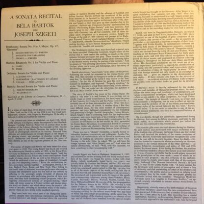 Vanguard Everyman Classics SRV-304/5 - A Sonata Recital By Josep - Image 2